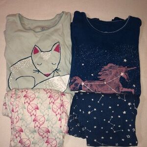 Lands end girls pajamas pjs size 10